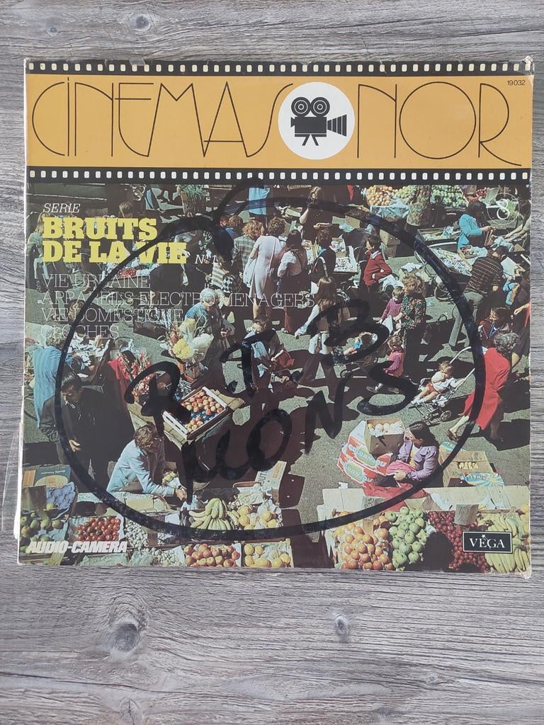 Vinyle 33t Bruits de la vie... CINEMASONOR, Enlèvement