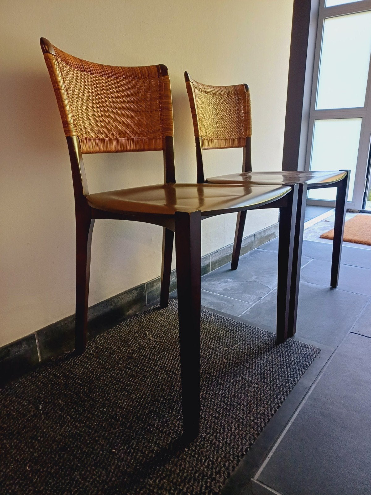 Vintage design stoelen (4), Ophalen, Hout