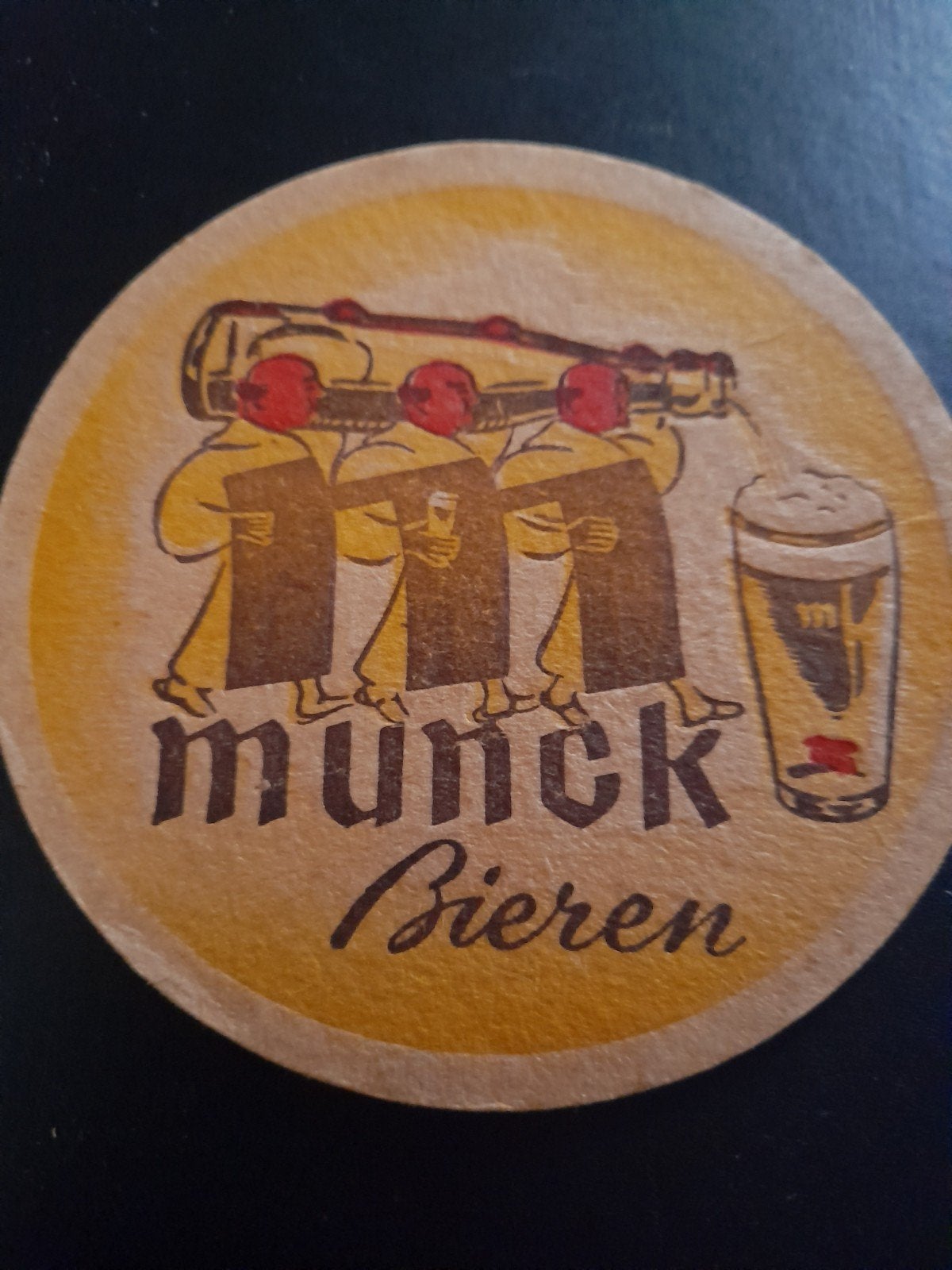 bierviltje Munck bieren, Verzamelen, Biermerken, Ophalen of Verzenden