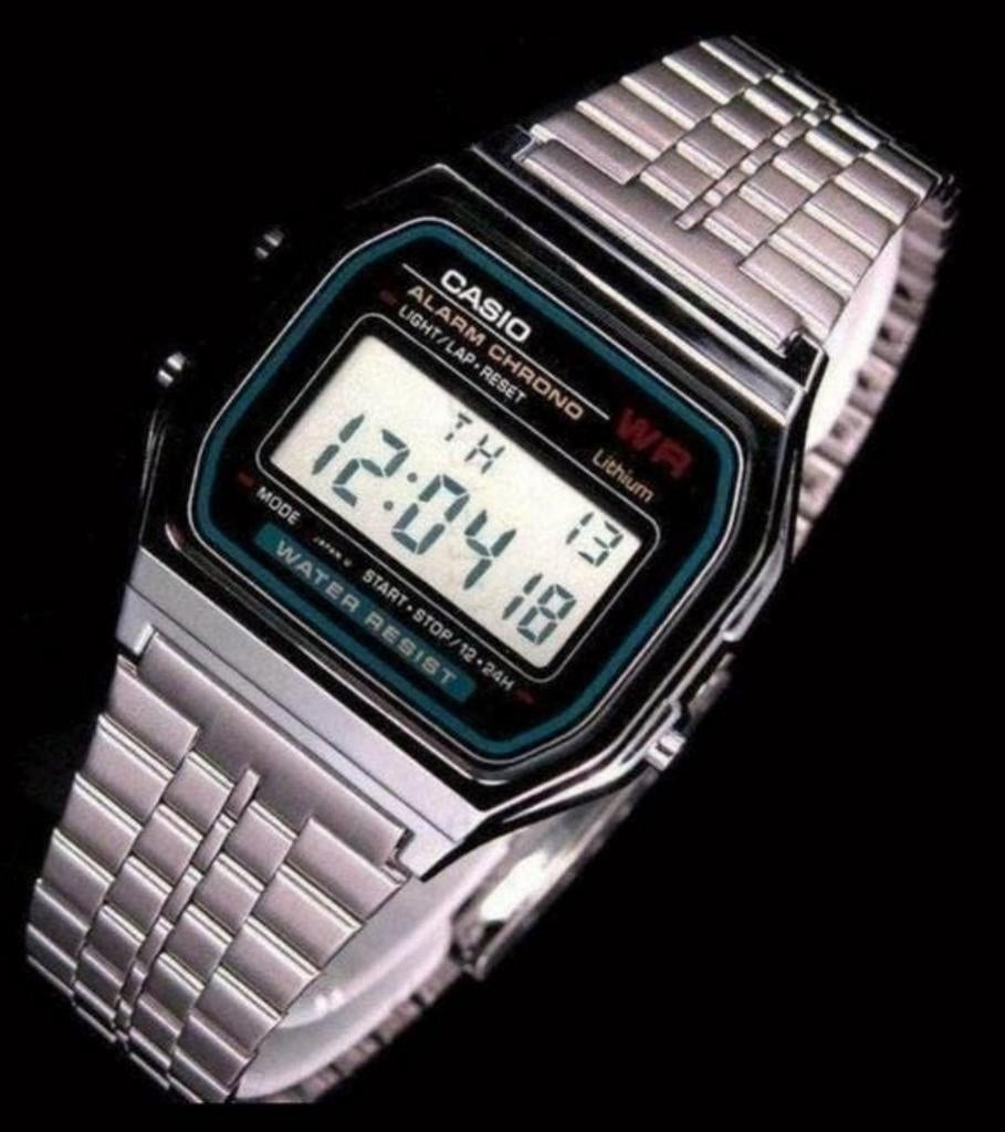 montre Casio Vintage Retro Digital Alarm Chrono A159WA-N1, Enlèvement ou Envoi, Acier, Montre-bracelet, Inconnu