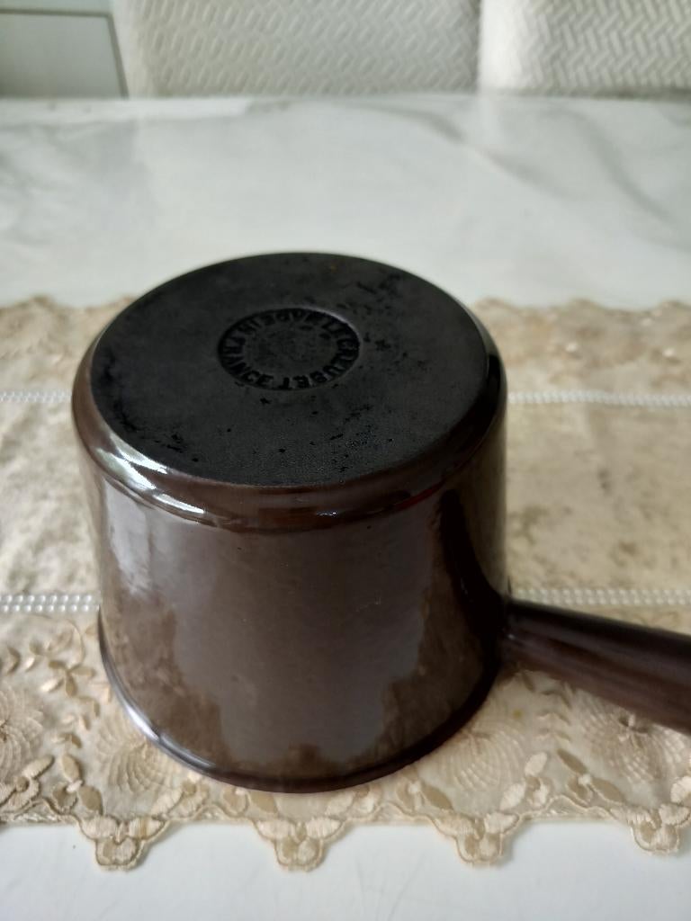 pan van Le Creuset, Huis en Inrichting, Ophalen, Gebruikt, Overige typen, Keramische plaat