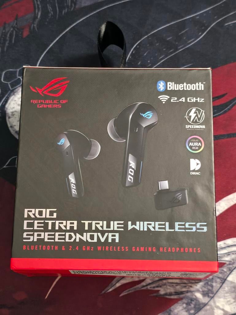 Écouteurs de jeu ASUS ROG Cetra True Wireless SpeedNova, Enlèvement, Autres marques, Bluetooth