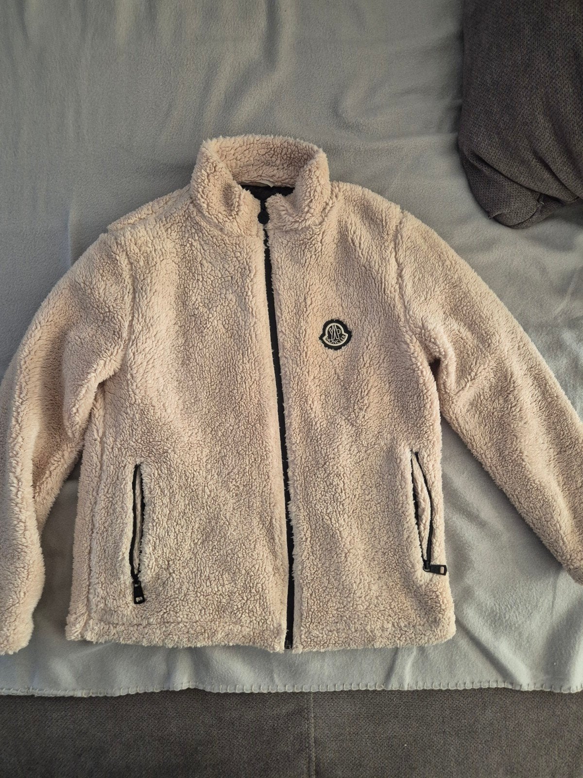 manteau moncler, Kleding | Heren, Moncler, Beige, Ophalen of Verzenden, Zo goed als nieuw