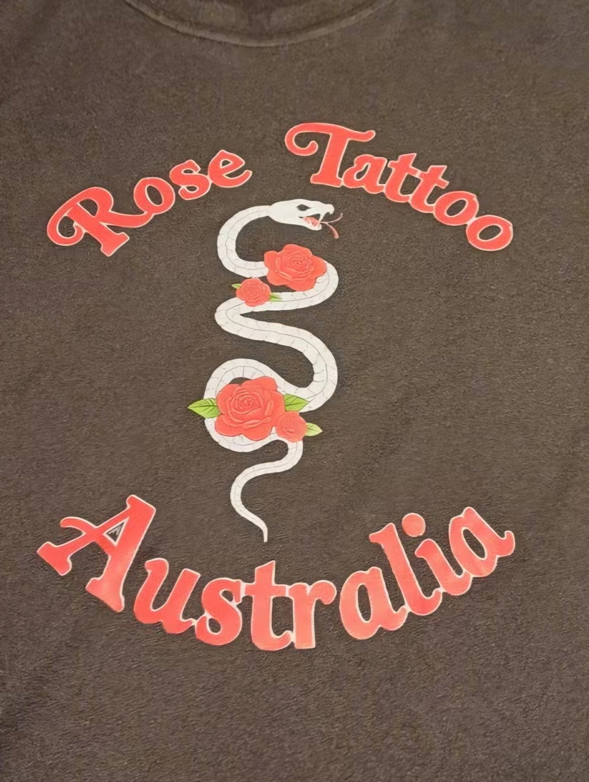 Nouveau : t-shirt vintage rare du groupe de rock Rose Tattoo, Enlèvement