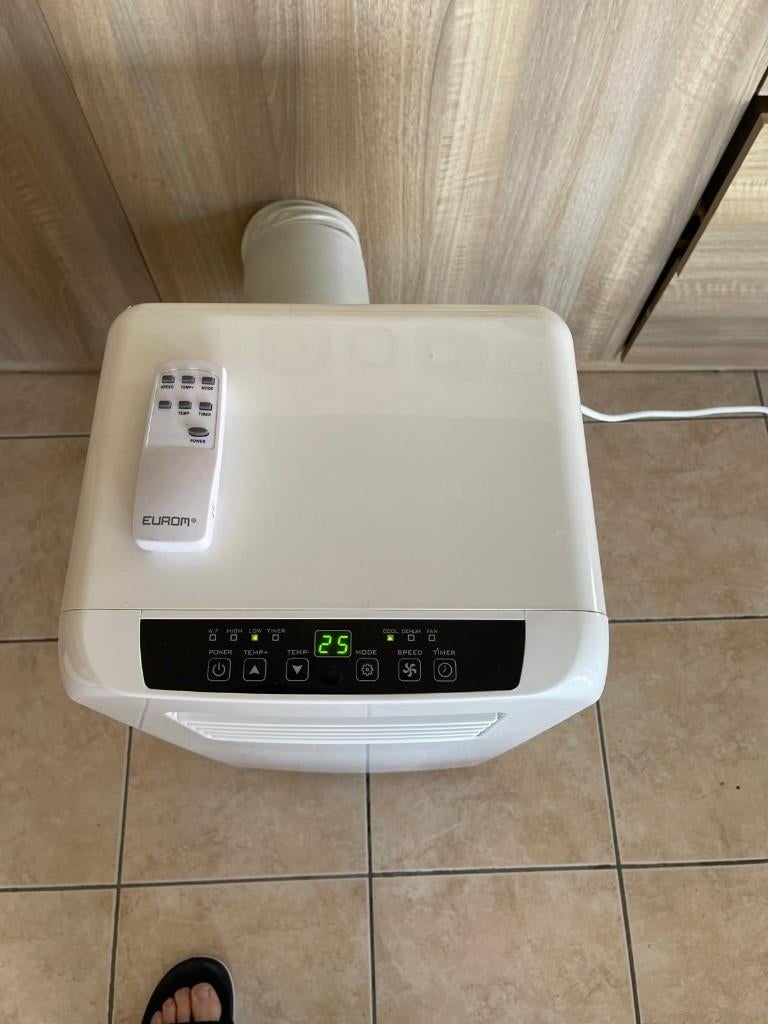 Climatisation mobile (EUROM), Minuterie, 60 à 100 m³, Comme neuf, Refroidissement et Déshumidification