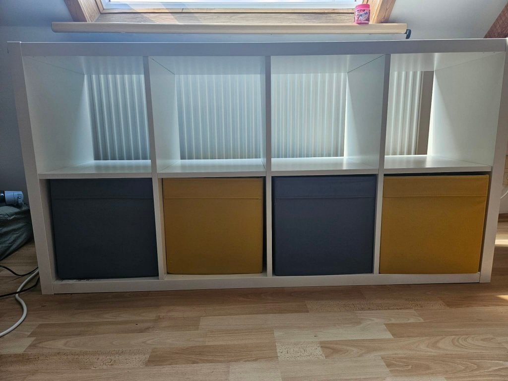 Kallax 2x4 (77x147 cm), 25 à 50 cm, Avec tablette(s), Moins de 150 cm, Comme neuf