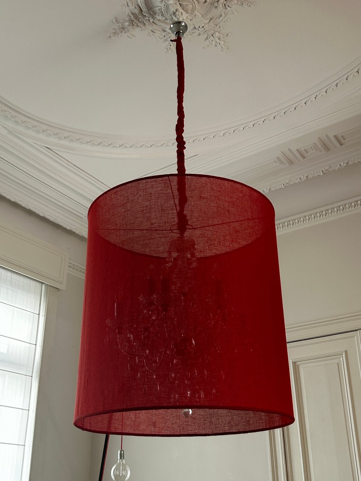 Grande suspension / chandelier, Maison & Meubles, Lampes | Abat-jour, Enlèvement, Comme neuf, Suspension