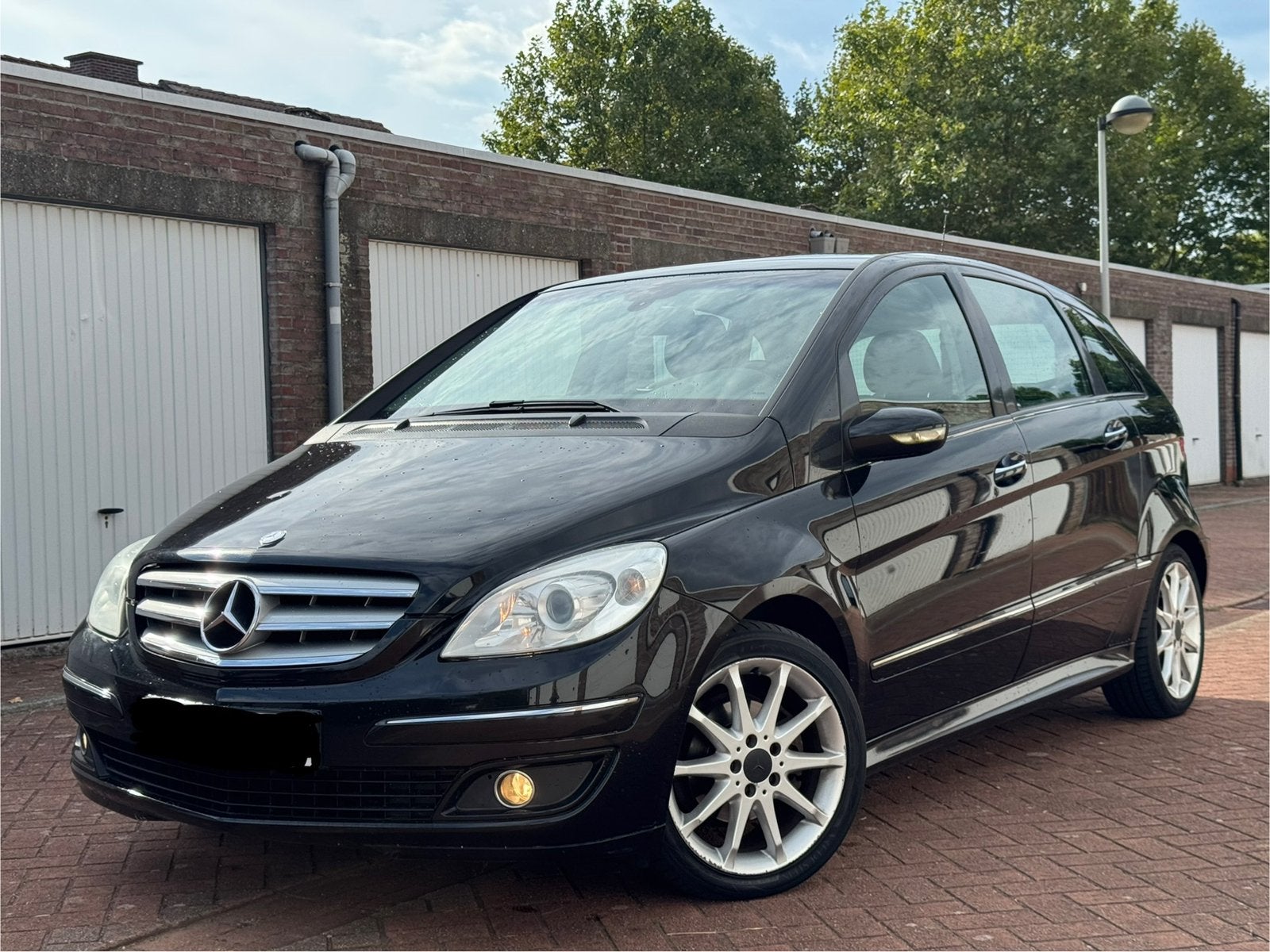 160 200KM/ B150/BENZINE/AUTOMAAT/GEKEURD VOOR VERKOOP, Auto's, Mercedes-Benz, Zwart, Leder en Stof, Zwart, 5 zetels