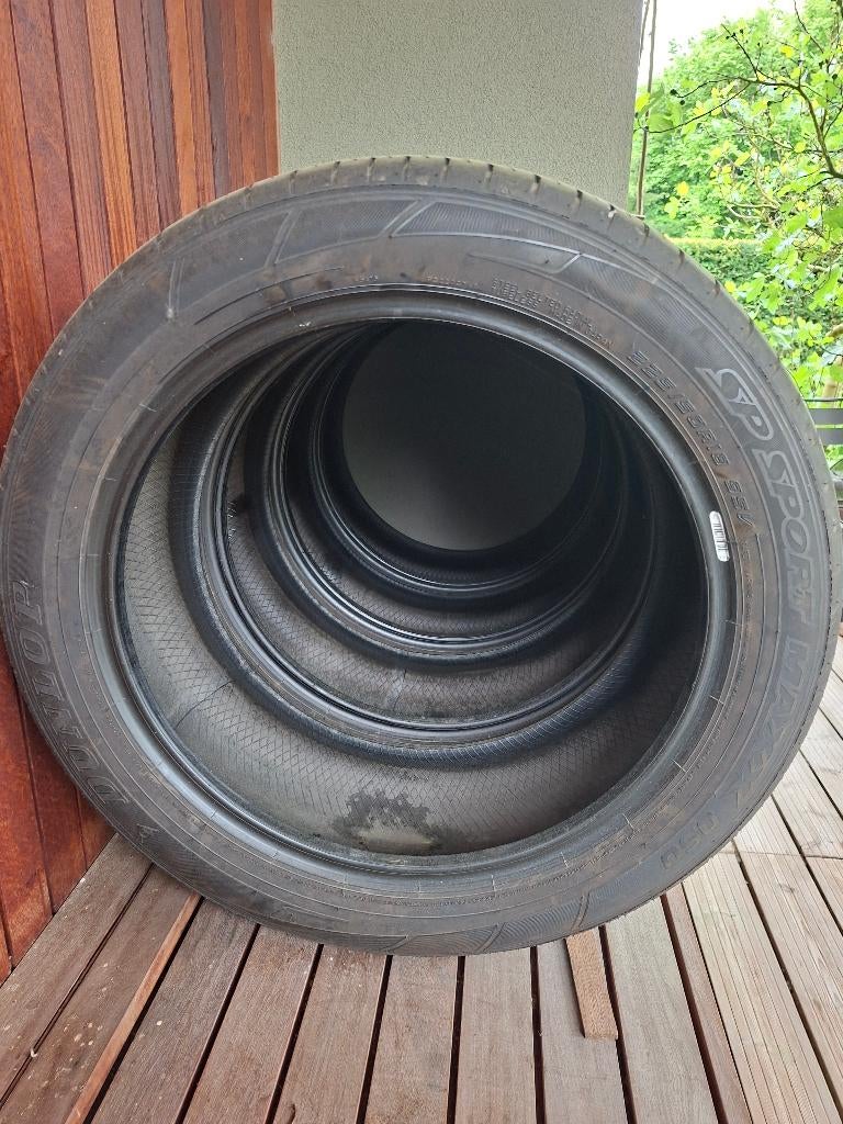 4 Dunlop-banden, Ophalen, 18 inch, Gebruikt, Band(en)