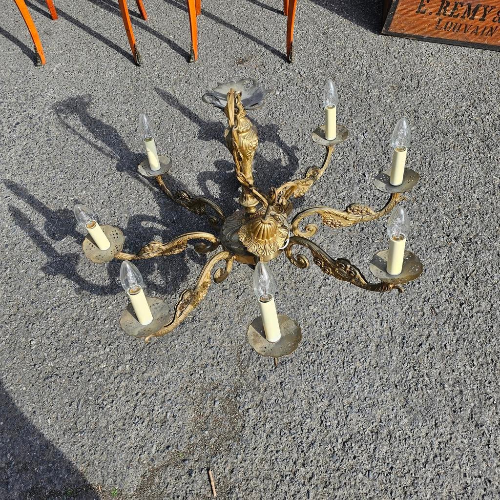 Lustre Antiquités., Enlèvement, Comme neuf, Métal, Barok