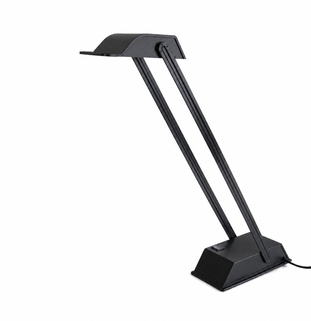 Vintage Osram Halostar bureaulamp - Design lamp jaren 80, Antiquités & Art, Marqué, Enlèvement ou Envoi, Noir, Lampe