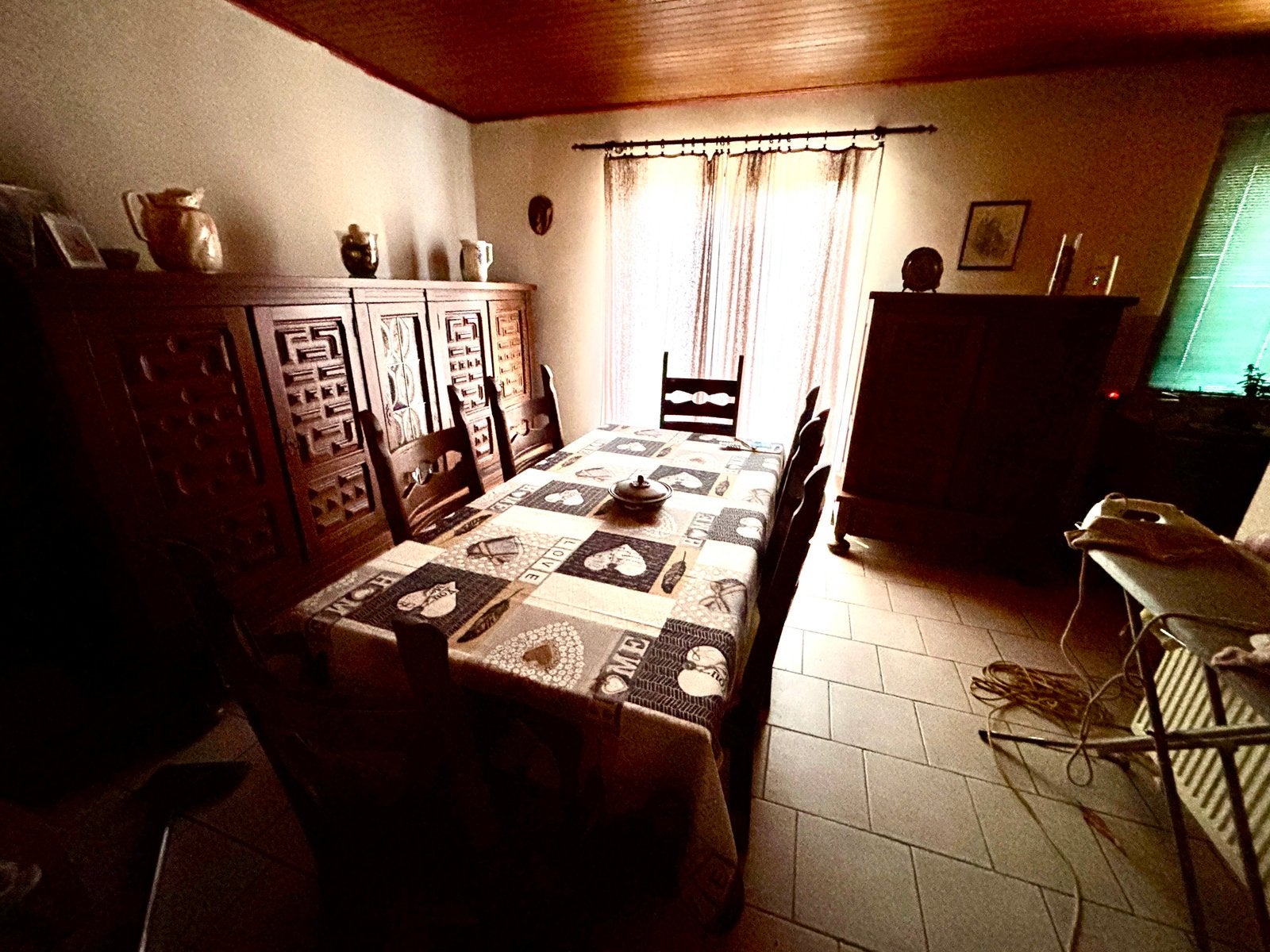 salle à manger en bois, Enlèvement, Utilisé, 4 à 6 chaises
