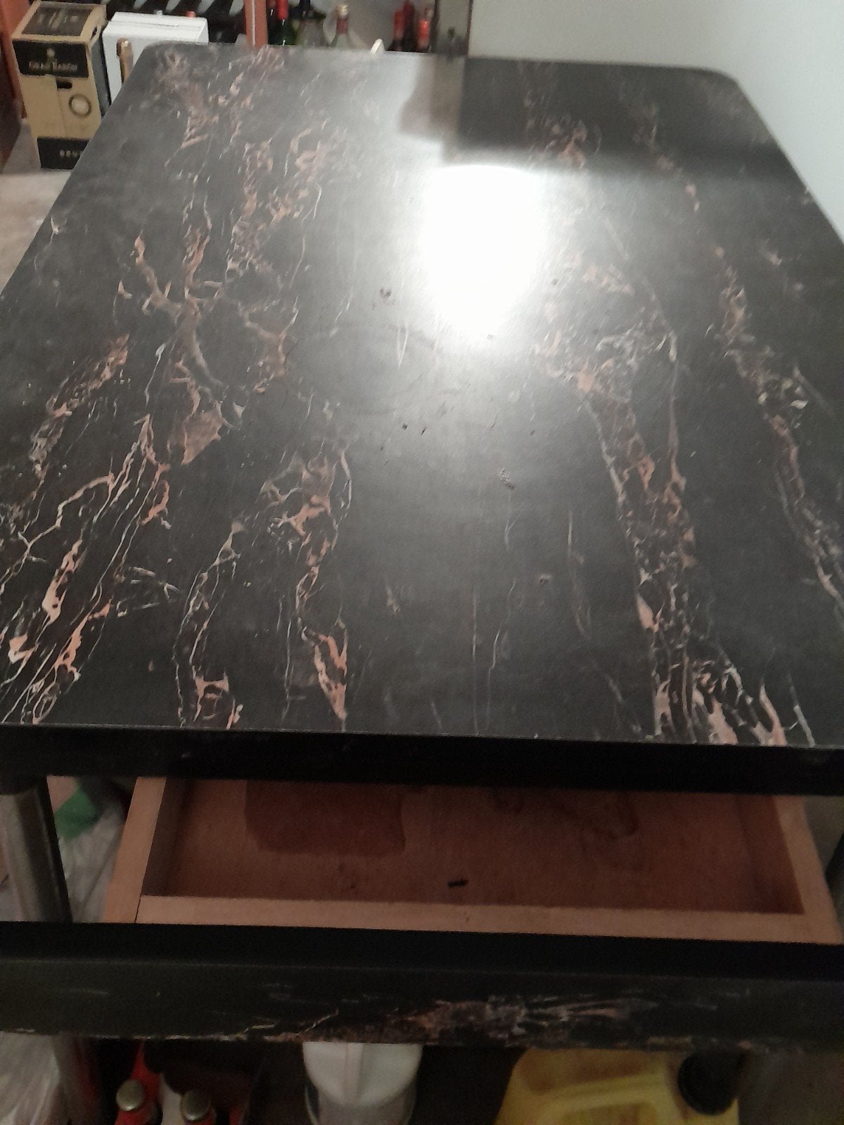 Vintage keuken tafel met 2 stoelen, Ophalen
