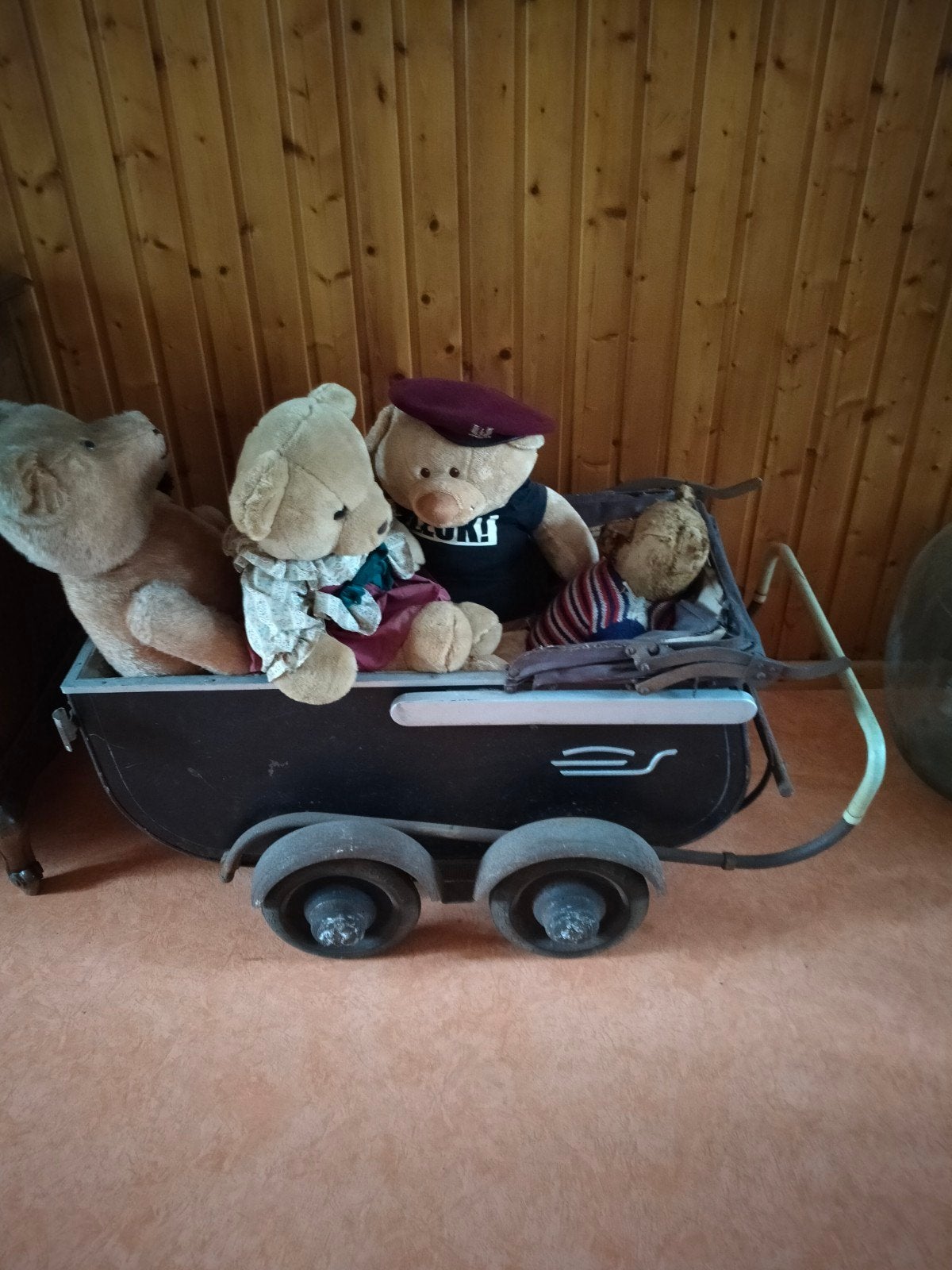 kinder wagen antiek, Ophalen