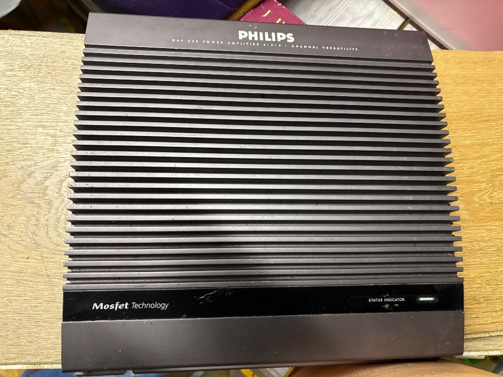Philips DAP 650 versterker, Audio, Tv en Foto, Overige merken, Ophalen of Verzenden, 120 watt of meer, Gebruikt