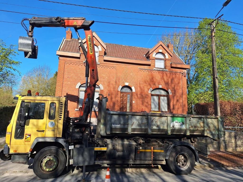 Camion conteneur + grue, Auto's, Te koop