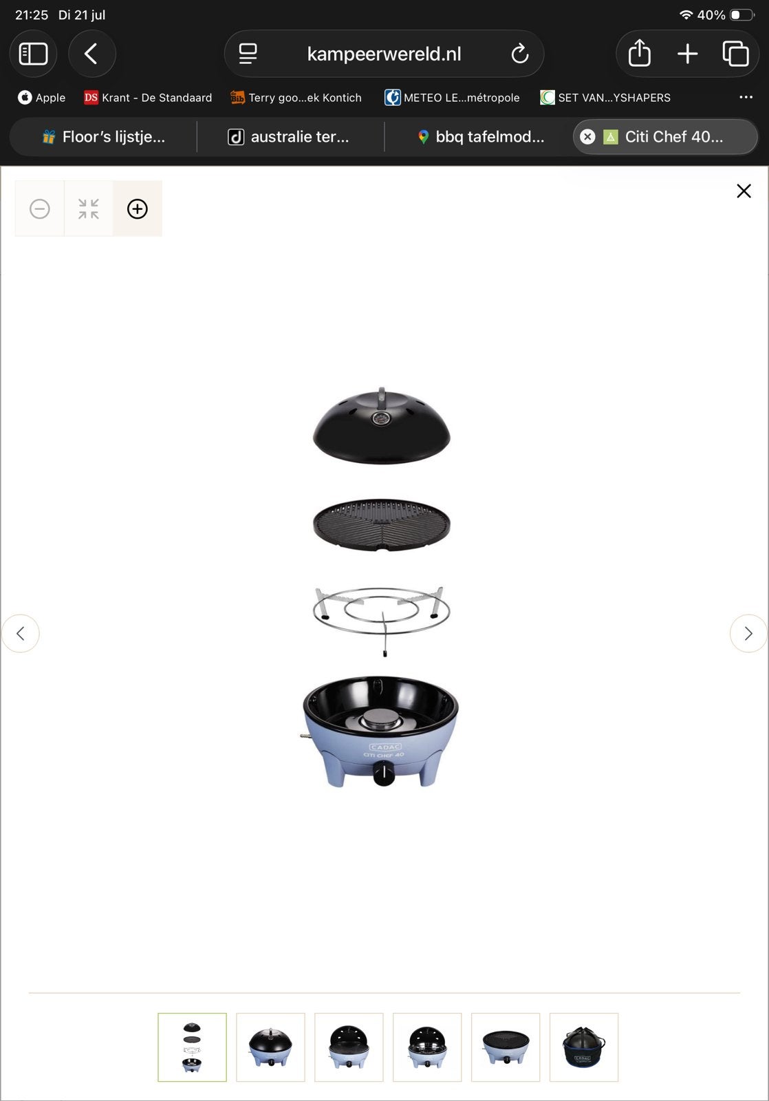 CADAC CITI CHEF GAS BBQ, Ophalen, Gebruikt