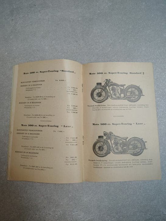 catalogus FN moto's 1934, Motoren, Handleidingen en Instructieboekjes, Ophalen of Verzenden