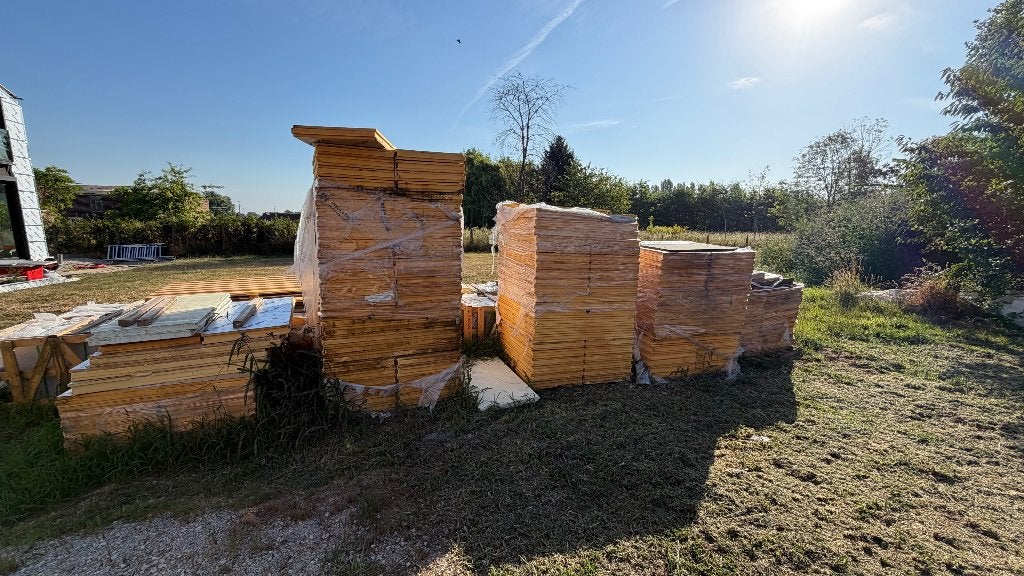 125 m² PIR isolatie Unilin Utherm Wall 8 cm – €1.000, Doe-het-zelf en Bouw, Isolatie en Afdichting, Ophalen, Gebruikt, Hardschuim (Pir)