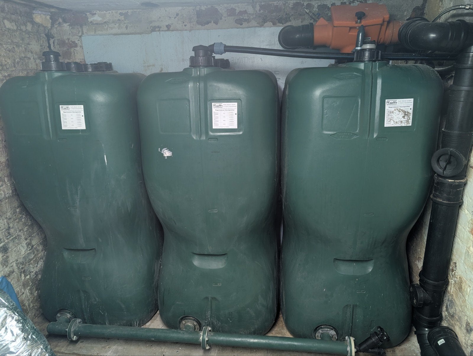 Citerne 750L 3x, Jardin & Terrasse, Barils de pluie, Enlèvement