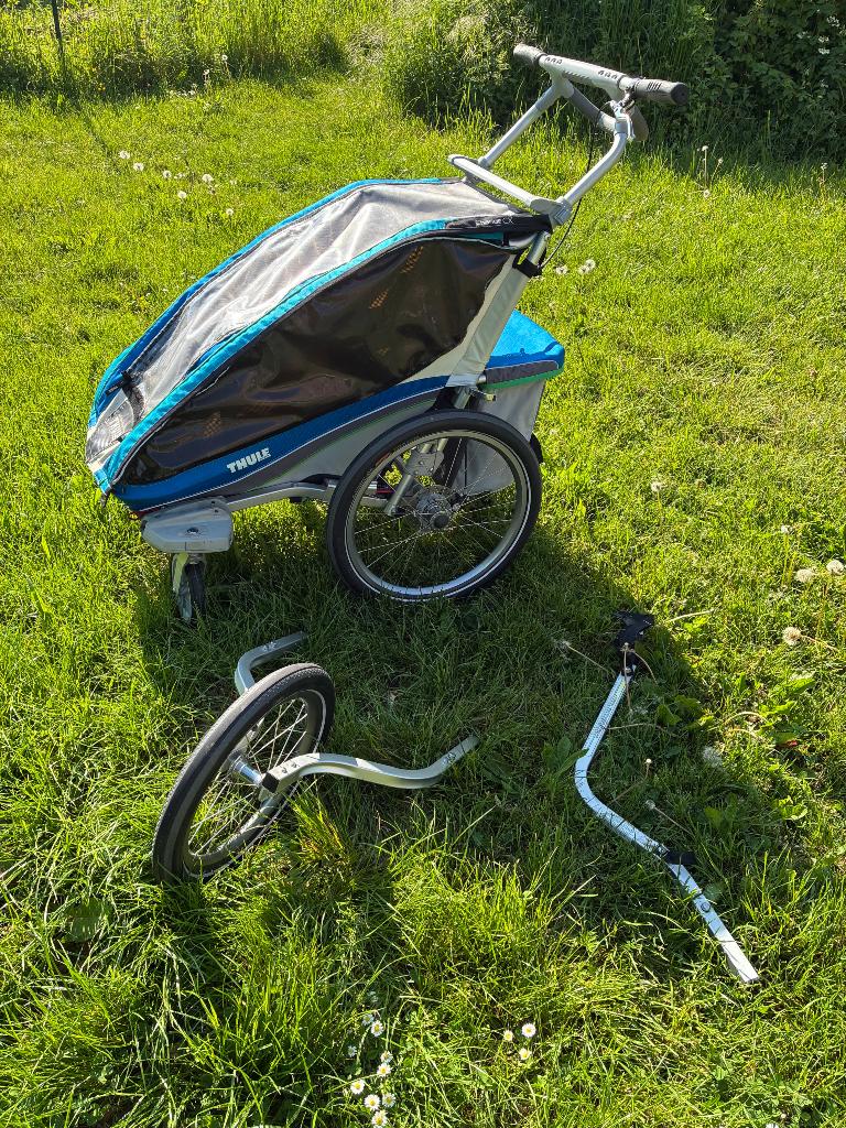 Charette Thule Chariot CX1, Fietsen en Brommers, Fietsaccessoires | Aanhangwagens en Karren, Gebruikt, Kinderkar, Ophalen