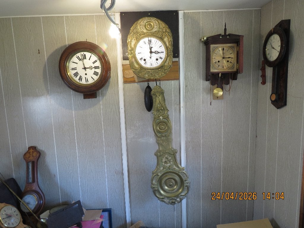 Horloges   haantjesklok   Oeuil de boeuf  barrometers, Ophalen