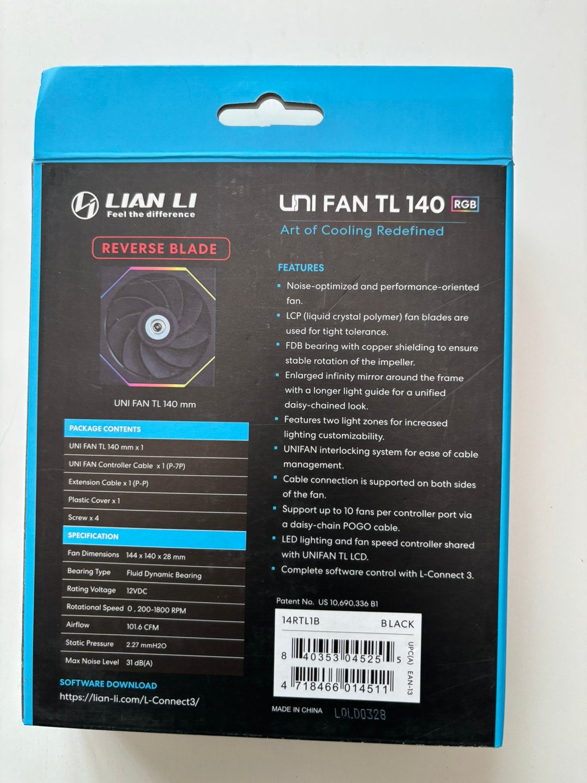 Lian-li 140 mm, Ophalen, Zo goed als nieuw
