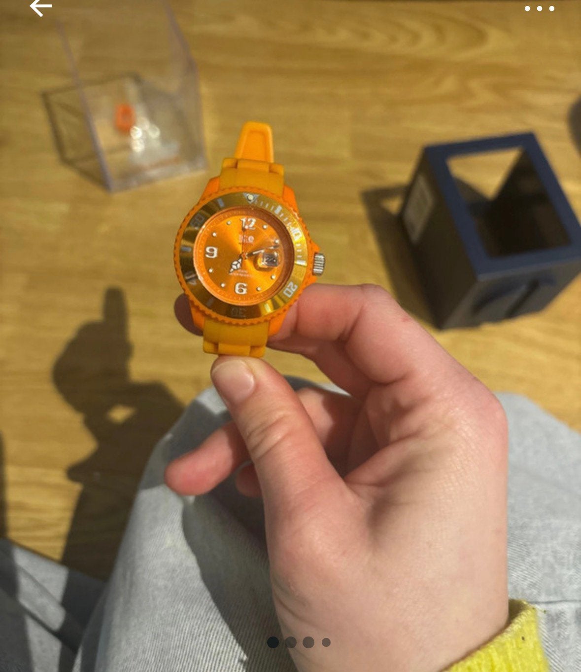 Horloge ice watch kinderen, Ophalen, Zo goed als nieuw, Oranje
