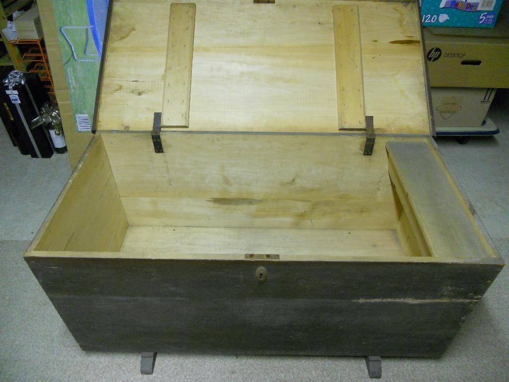 Houten opbergkist, Ophalen
