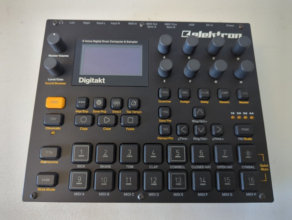 Elektron Digitakt 1 Acht-stemmige drumcomputer/sampler, Ophalen of Verzenden, Zo goed als nieuw