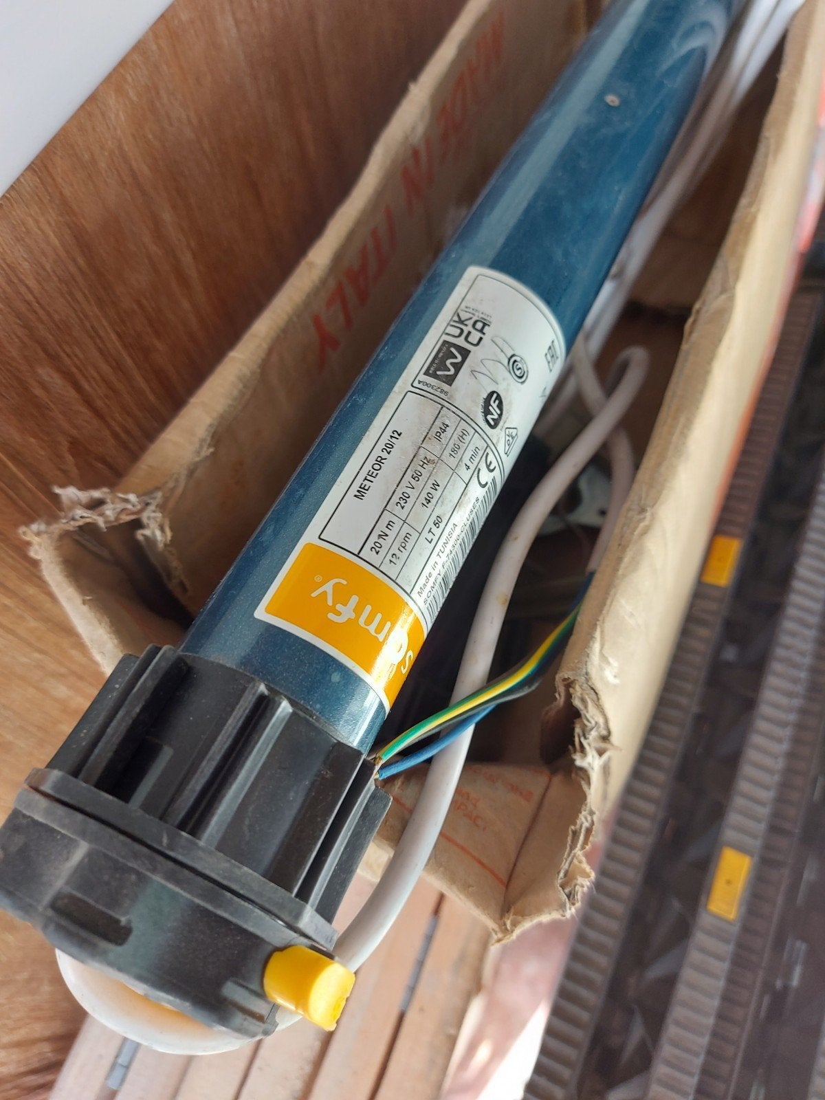 somfy rolluikmotor compleet met toebehoren type meteor 20 nm, Doe-het-zelf en Bouw, Ophalen of Verzenden, Nieuw, Elektrische bediening