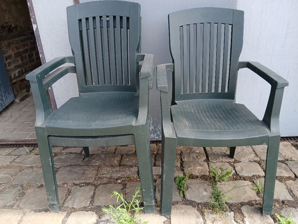 Tuinstoelen, Tuin en Terras, Ophalen, Zo goed als nieuw, Kunststof, Stapelbaar
