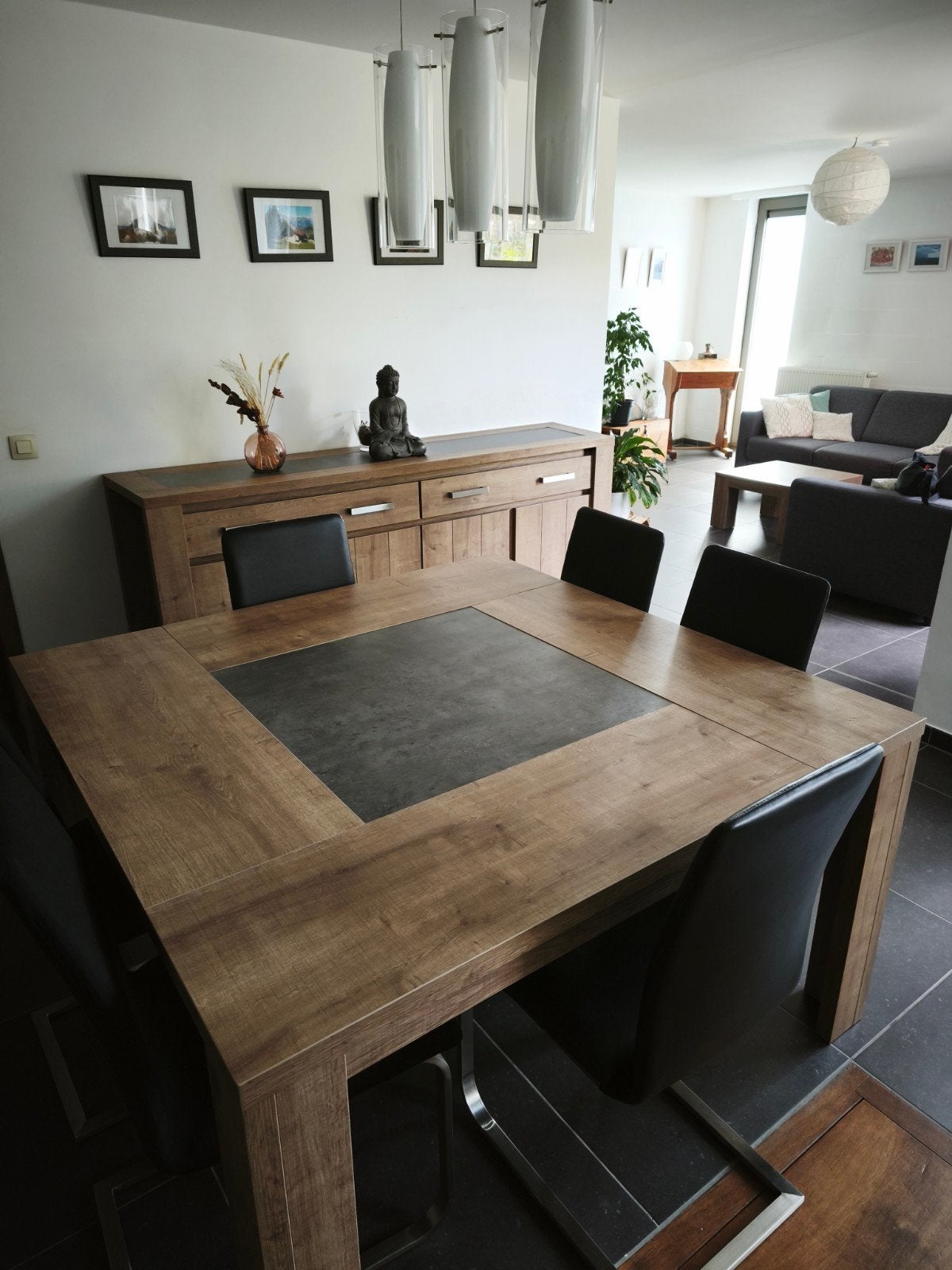 Salle à manger complète + petite table de salon, Enlèvement, Utilisé