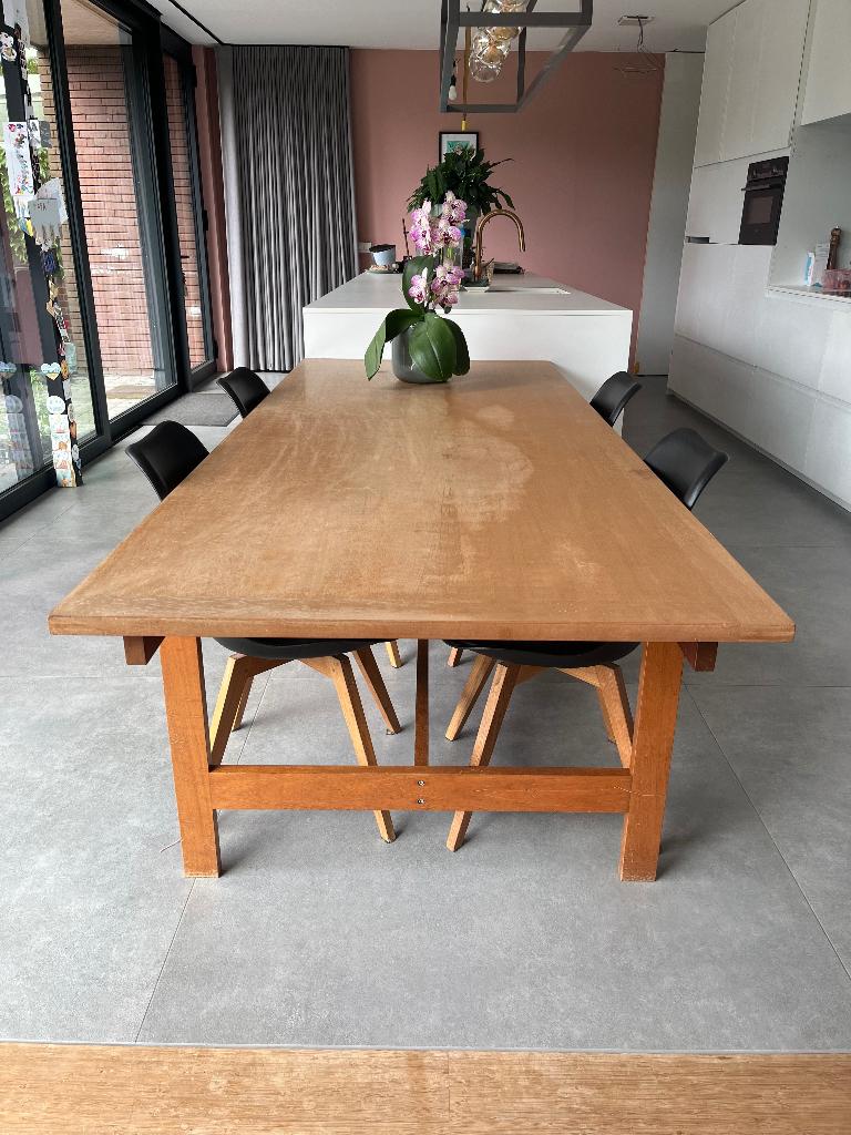Design eettafel kersenhout Fritz Hansen, Huis en Inrichting, Tafels | Eettafels, Ophalen, Gebruikt, 200 cm of meer, 50 tot 100 cm