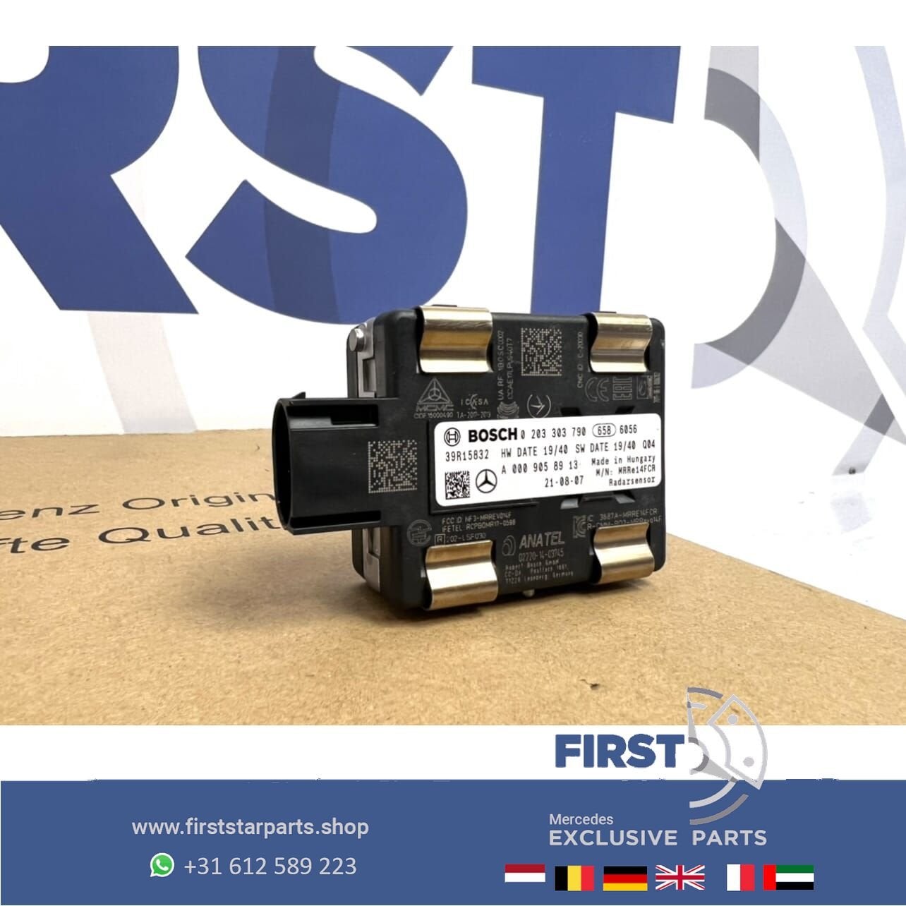 A0009058913 RADARSENSOR COLLISION ASSIST Mercedes A B C CLA, Auto-onderdelen, Gebruikt, -, Ophalen of Verzenden, -