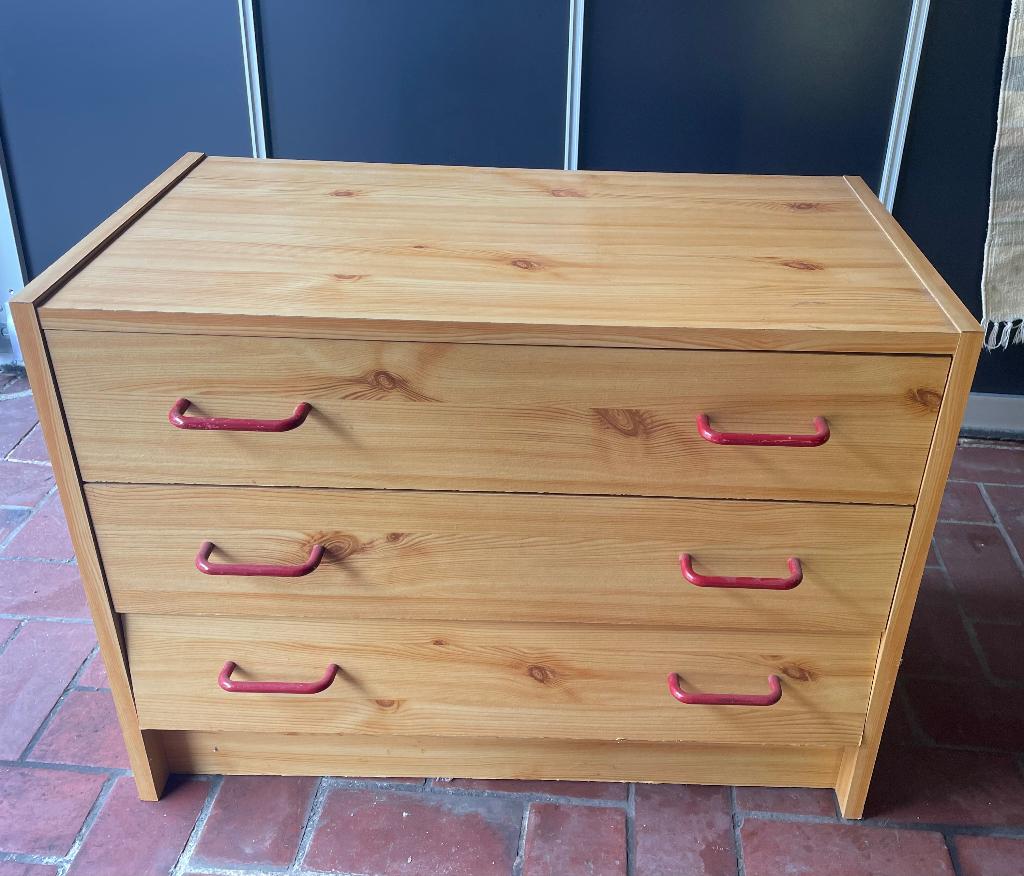Commode 3 tiroirs, Ophalen, Gebruikt, 50 tot 100 cm, 3 of 4 laden