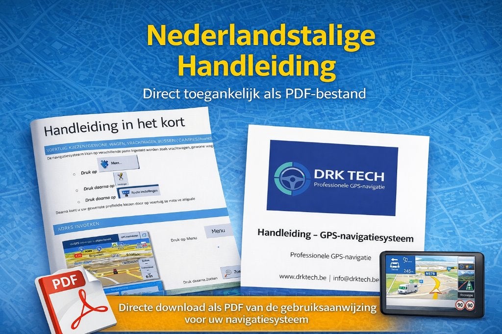 7&9" Mobilhome, Auto GPS met Draadloos AchteruitrijcameraSet, Caravans en Kamperen, Info@drktech.be, Oosterwennel 35 Genk, Nieuw