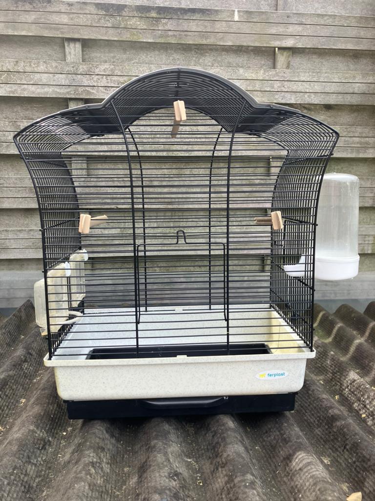 VOGELKOOI VOOR KLEINE VOGEL: KANARIE-PARKIET NU 25 EURO, Enlèvement, Comme neuf, Autres matériaux, Cage à oiseaux