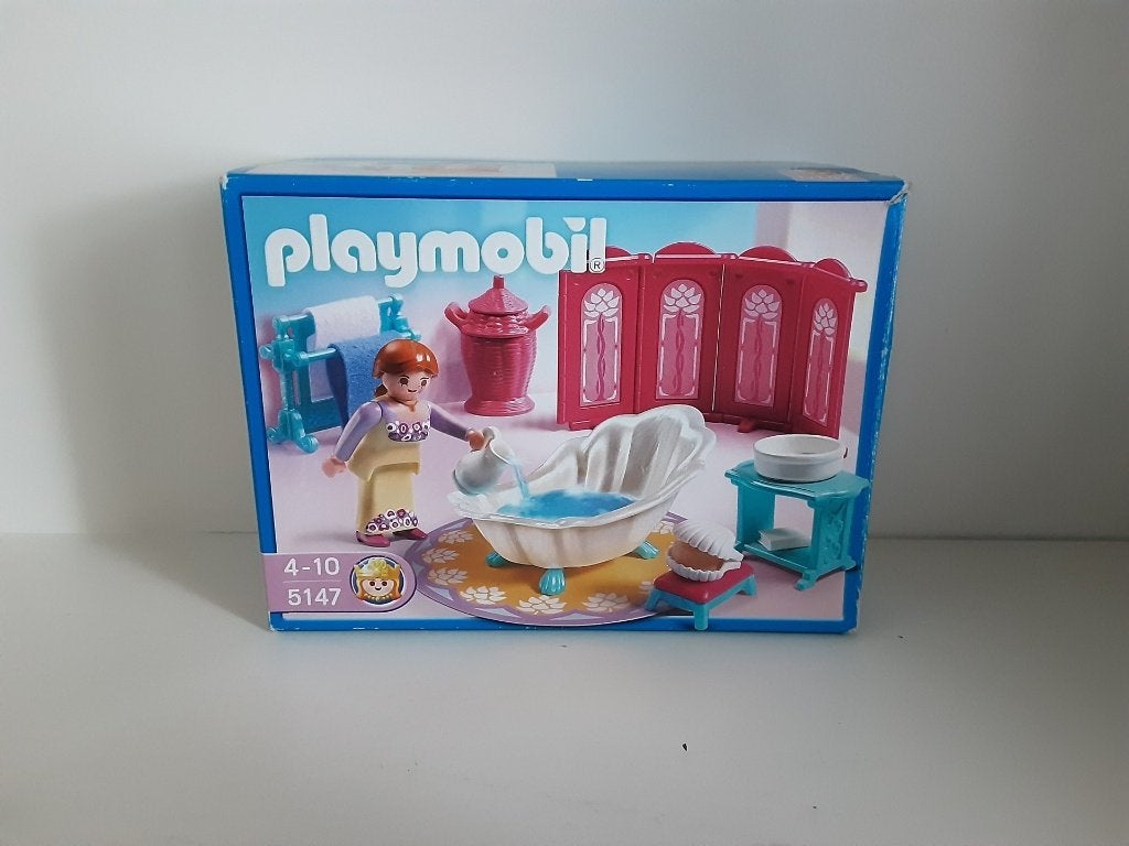 Playmobil koninklijke badkamer - in doos, Kinderen en Baby's, Speelgoed | Playmobil, Ophalen of Verzenden, Zo goed als nieuw, Complete set