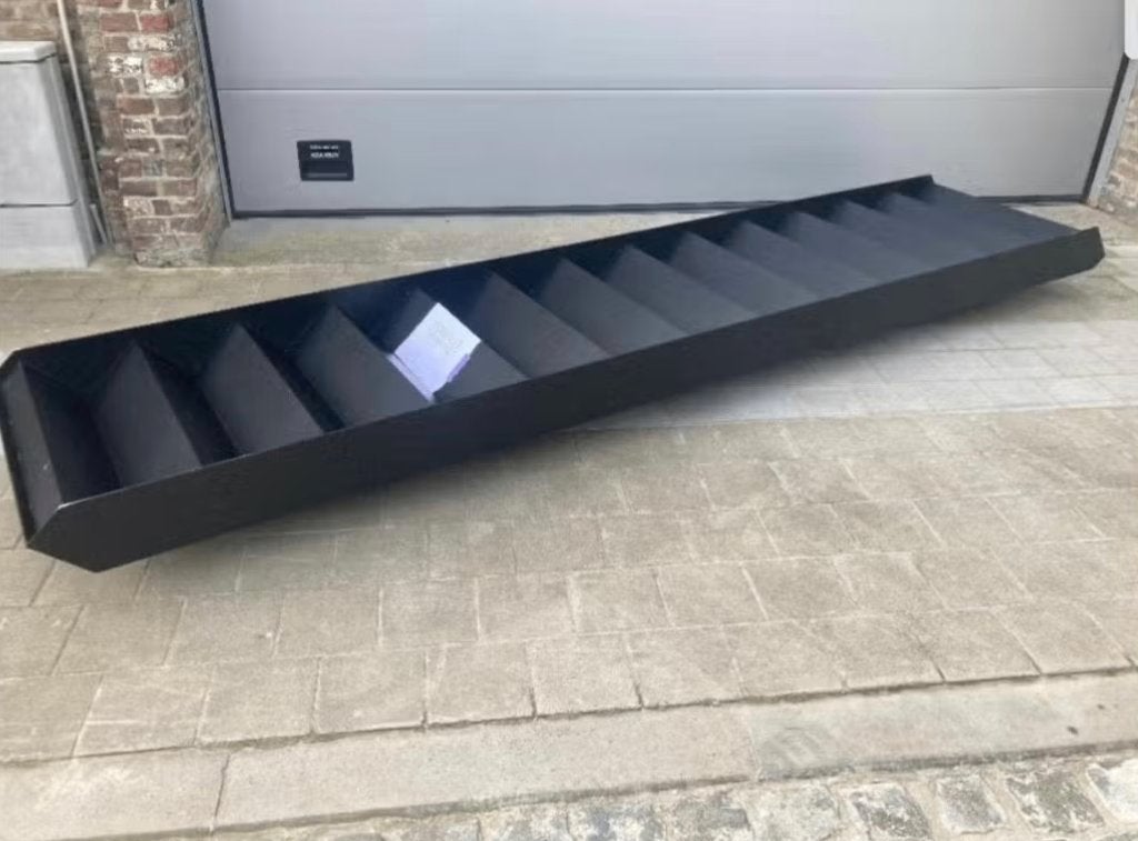 stalen/ metalen design trap, Ophalen, Gebruikt, Trap