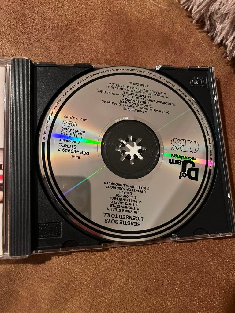 Beastie Boys - Licensed to Ill (1986) CD, Enlèvement ou Envoi, Comme neuf, Album