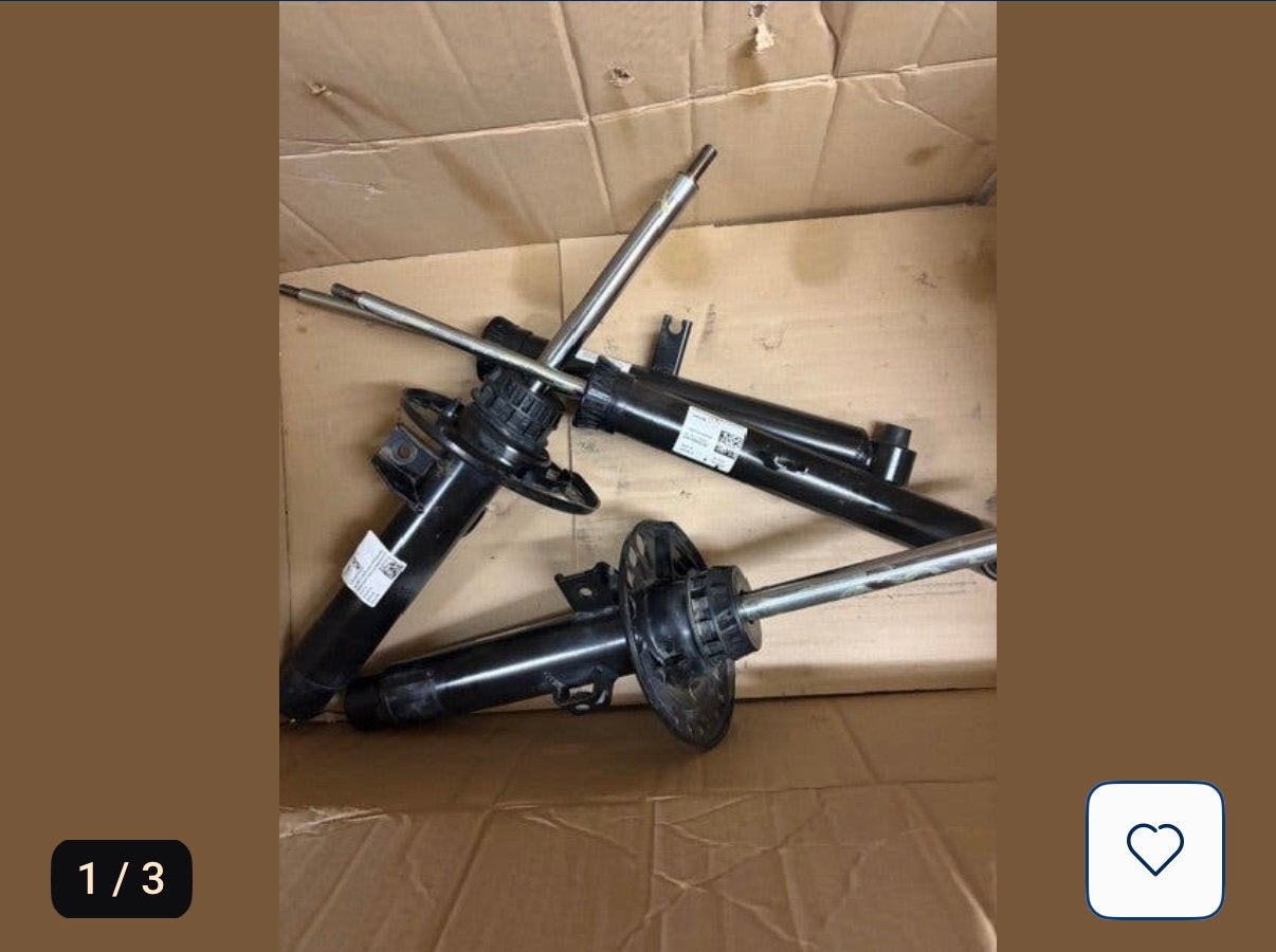 BMW G20 330e schokdempers + veren, Ophalen, Gebruikt, BMW