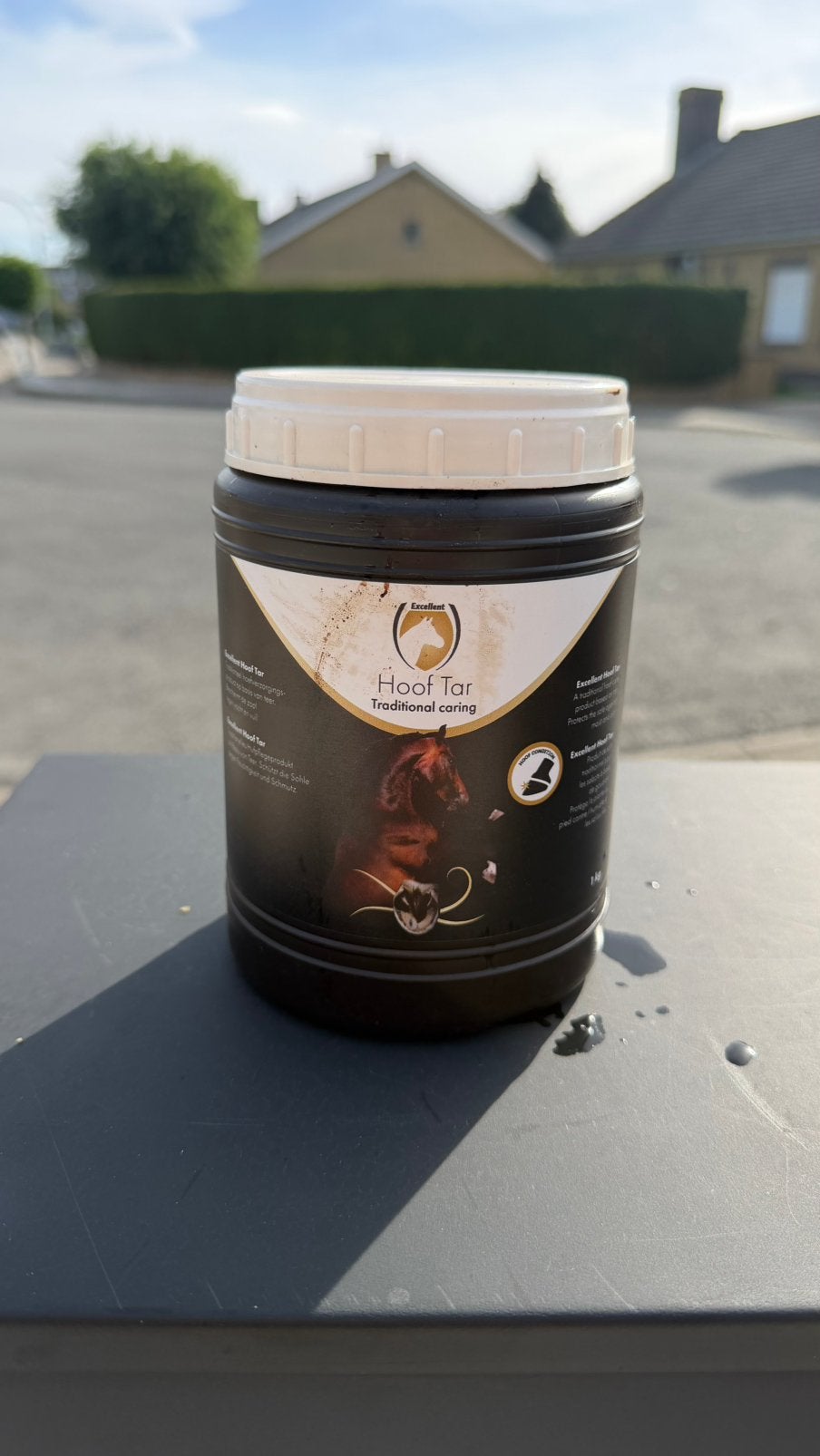 Excellent Hoof Tar / Hoefteer 1 kg – paard – gebruikt, Ophalen of Verzenden, Zo goed als nieuw, Hoefverzorging
