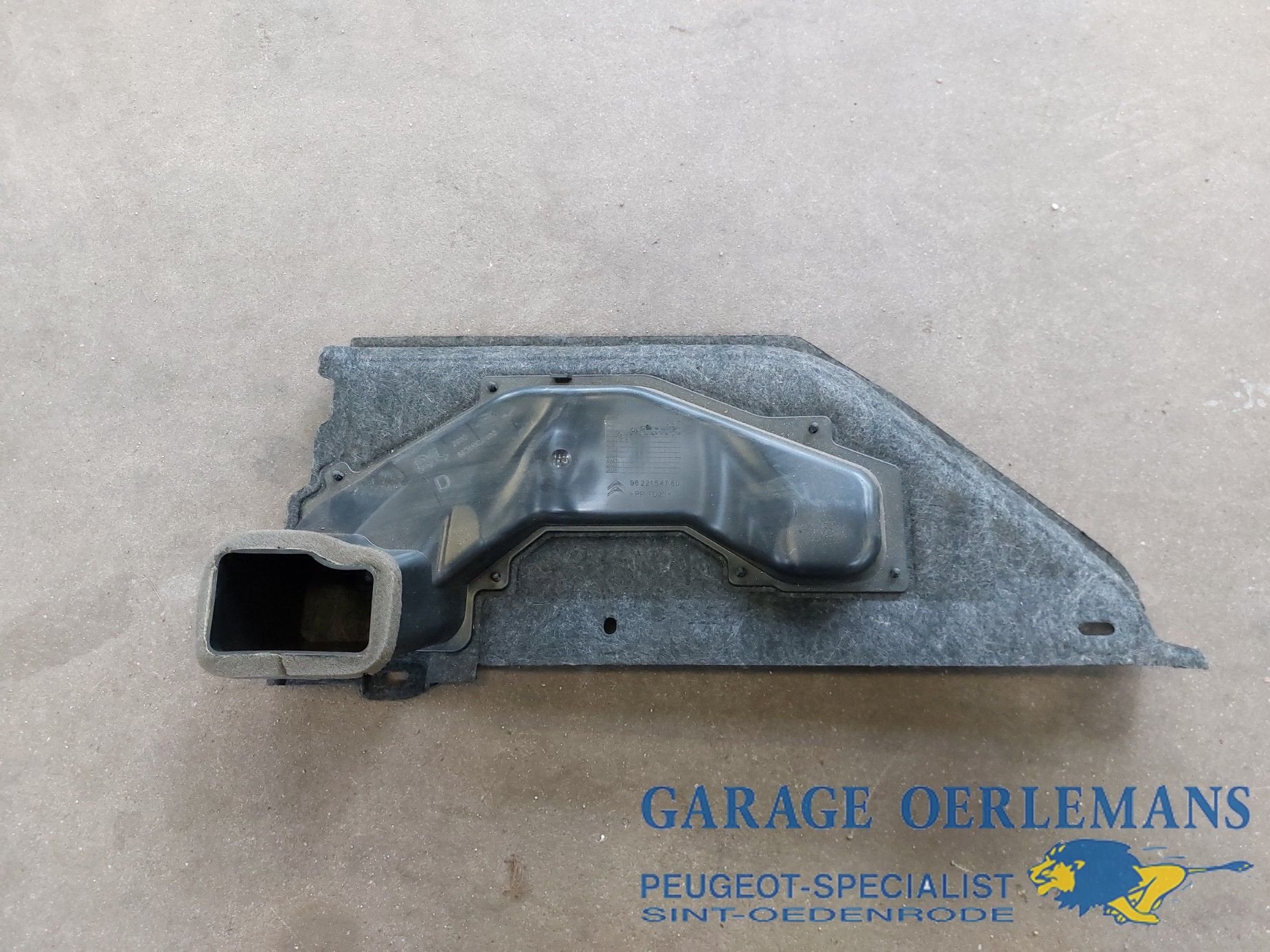 luchtgeleider dashboard peugeot partner 2020, 9822154780, Gebruikt, -, -, ARN erkend