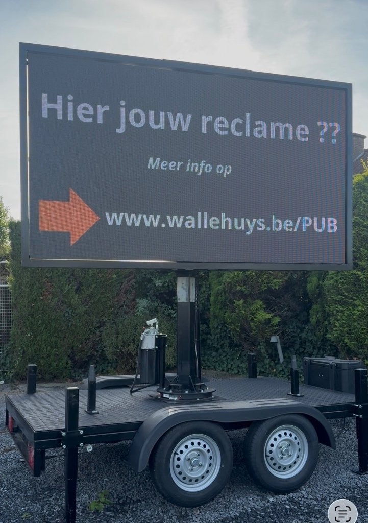 mobiel ledscherm op trailer, Ophalen