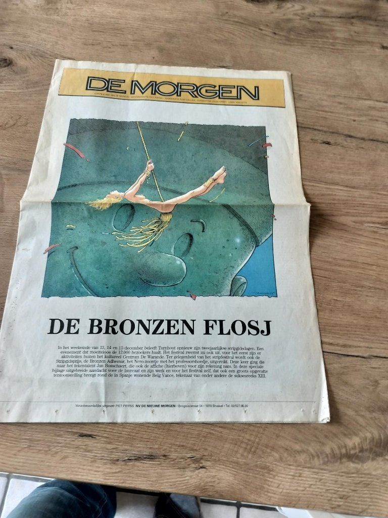 Bosschaert strip dagen turnhout krant de morgen, Boeken, Stripverhalen, Ophalen of Verzenden