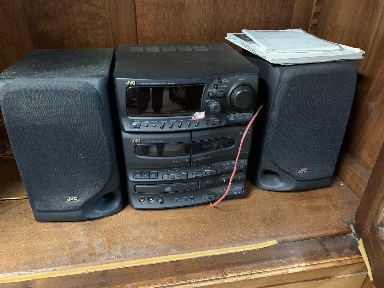 Retro vintage stereo installatie JVC goed werkend, Audio, Tv en Foto, Stereoketens, Ophalen of Verzenden, Zo goed als nieuw, JVC