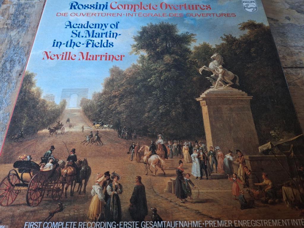 Rossini / Marriner - Complete Overtures Box 4 x Lp's Vinyl, Gebruikt, Opera of Operette, Ophalen of Verzenden, 12 inch