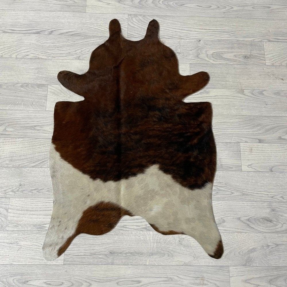 Mini koeienhuid bruin wit zwart 90x60cm #417 | Lederstore, Meerkleurig, Wandkleed, Nieuw, Ophalen of Verzenden