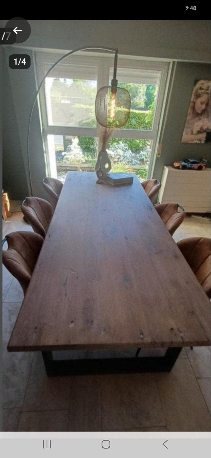 Prachtige eiken tafel, Huis en Inrichting, Tafels | Eettafels, Ophalen